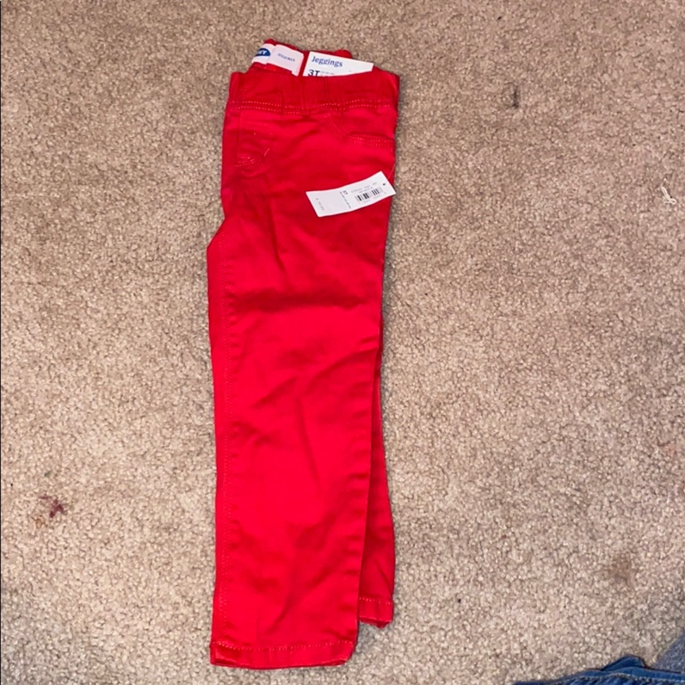 Red old navy Jeggings